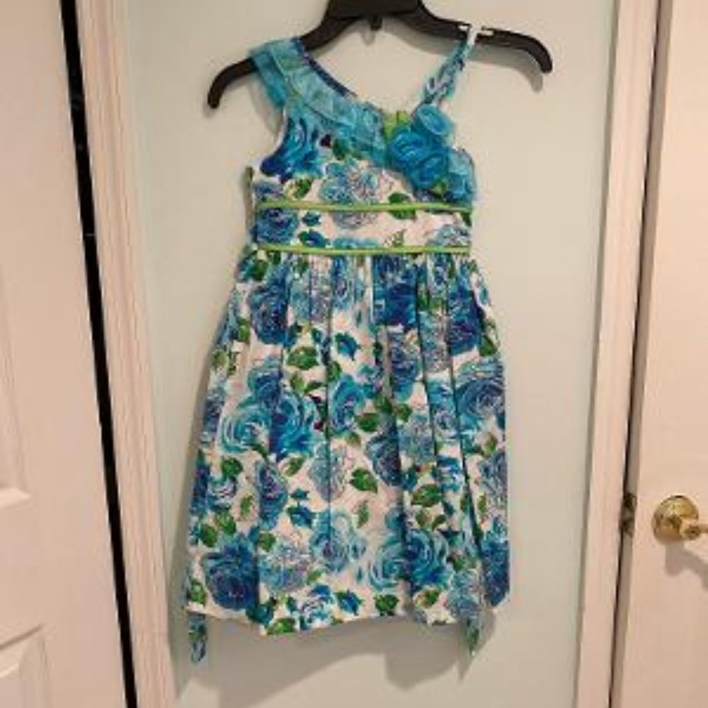 Bonnie Jean Children's Floral Dress - Size 7